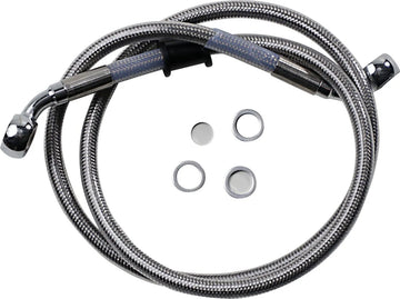harley davidson fxfb [DRAG SPECIALTIES] - Stainless steel brake line kit
