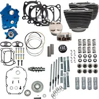 Harley-Davidson FLHTCUTG 1868 Tri Glide Ultra 114 [2020-2025] - 132" Power Package Motorleistungs-Kit – Oberfläche: Schwarz, Hervorgehobene Lamellen – Bild 11