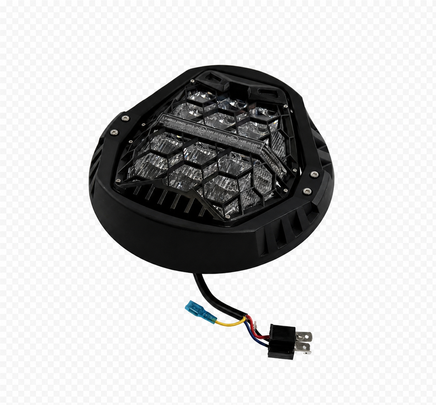 Universal LED-Hauptscheinwerfer 7 Zoll Weiß/Weiß/Weiß [MOTORIZE]