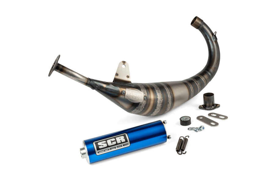 Derbi Senda DRD Racing SM 50 2T D50B0 [2012–] - Auspuff Racing Line 70 80 Blau