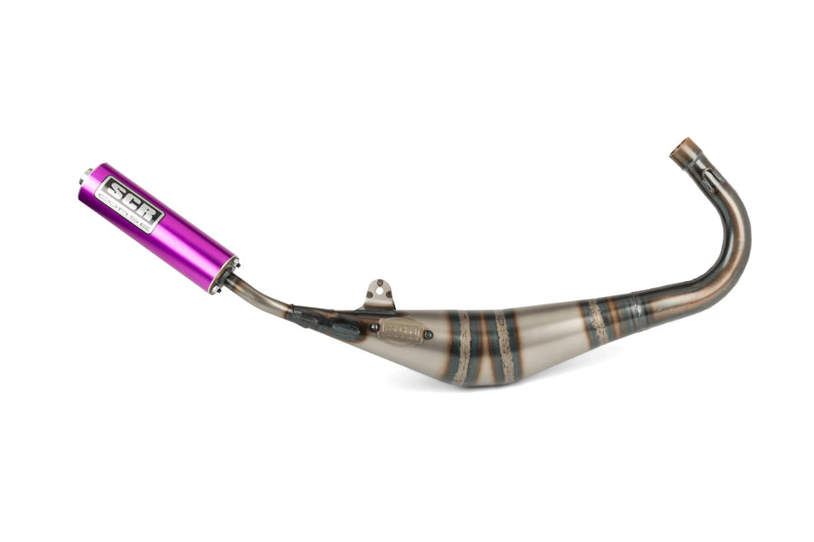 Fantic XM 50 2T - Auspuff Handmade 50-70 lila