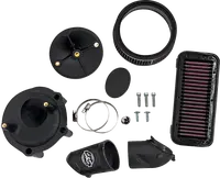 Indian PURSUIT 108 Limited Premium [2025-2026] - Stealth Luftfilter-Kit mit Abdeckung – Oberfläche: Silber – Bild 3