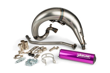 Beta RR SM 50 2T - Exhaust Cross ML Purple Left