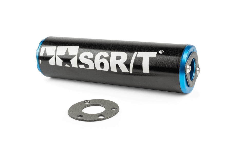 Beta RR Track 50 2T - Auspuff R/T 90-100 Schwarz/Blau