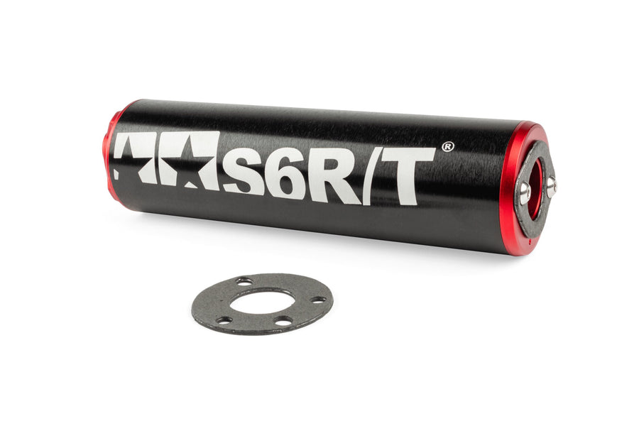 Derbi Senda DRD Racing SM 50 2T D50B0 [2012–] - Auspuff 80-90 Schwarz / Rot