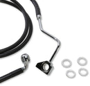 harley davidson fltr [DRAG SPECIALTIES] - Extended Black Vinyl Brake Line Kit-2