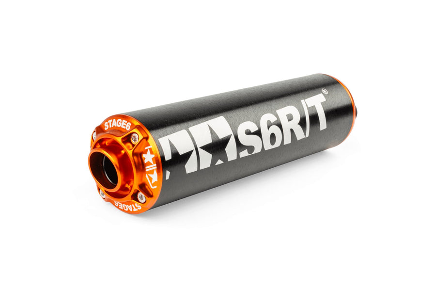 Generic Trigger X-Enduro 50 2T AM6 - Auspuff R/T 80–90 Schwarz / Orange