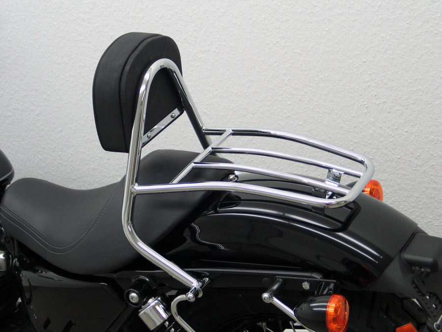 Harley Davidson Sportser Evo 883/1200 (Custom [2004-2020] - driver Sissy bar with pillows and luggage rack