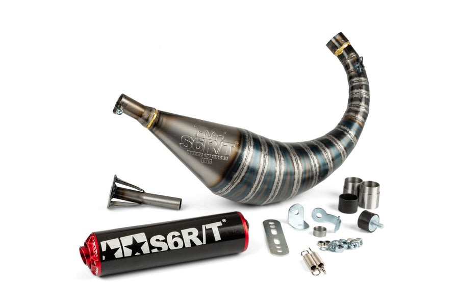 Beta RR Track 50 2T - Auspuff R/T 70 - 80 Schwarz / Rot