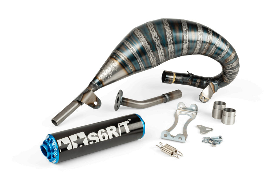 Beta RR SM 50 2T - Auspuff R/T 70 - 80 Schwarz / Blau