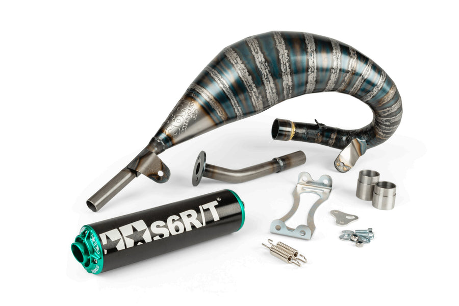Beta RR SM 50 2T - Exhaust R/T 70-80 Black / Turquoise