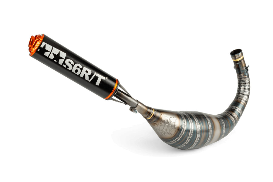 Keeway SM 50 2T - Auspuff R/T 80–90 Schwarz / Orange