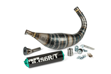 Beta RR-T SM 50 2T - Auspuff R/T 80–90 Schwarz / Türkis