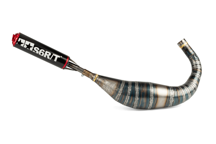 Beta RR Track 50 2T - Auspuff R/T 90-100 Schwarz/Rot