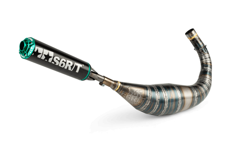 Generic Trigger X-Enduro 50 2T AM6 - Auspuff R/T 90-100 Schwarz/Türkis