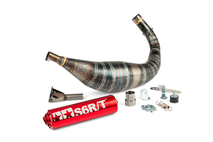 Fantic XM 50 2T - Auspuff R/T 90-100 Rot