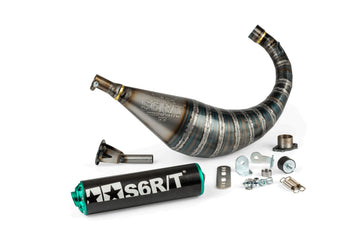 Derbi Senda X-Race SM '05 - '10 50 2T D50B0 - Exhaust R/T 70-80 Black Turquoise