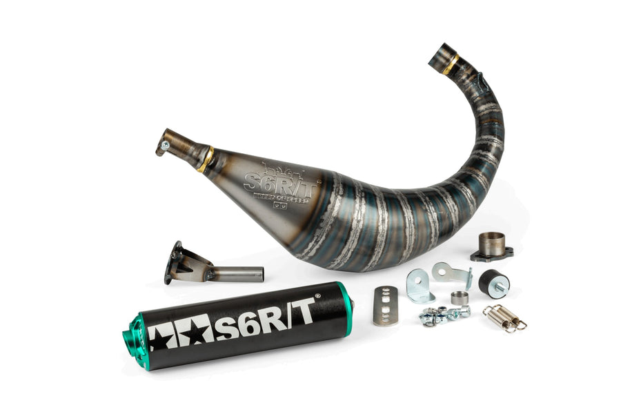 Aprilia SX Factory 50 2T - Exhaust R/T 70-80 Black Turquoise