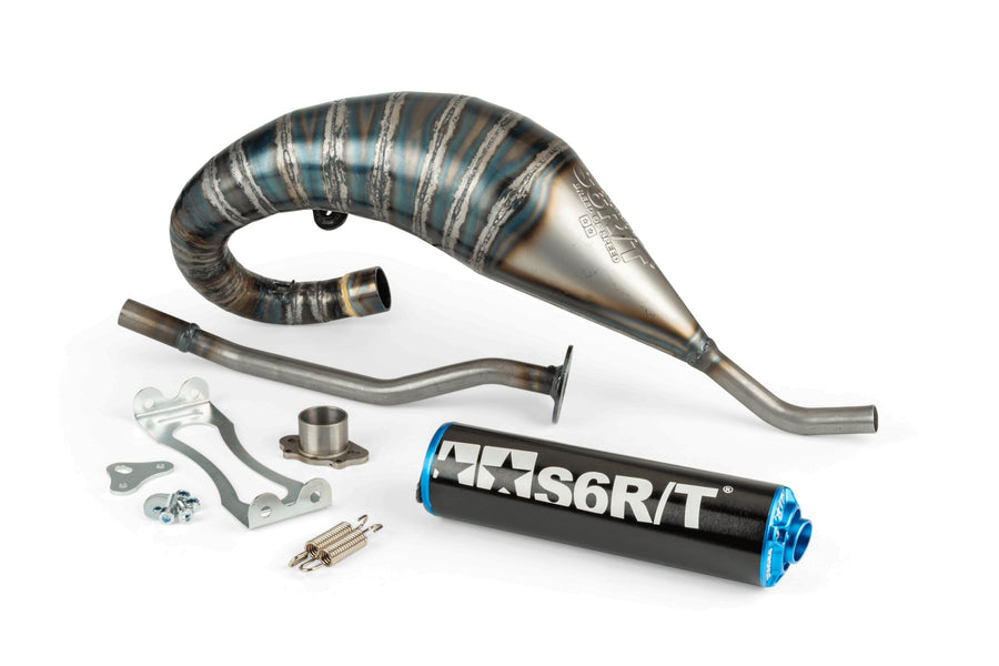 Aprilia RX 50 2T D50B1 [2006–] - Exhaust R/T High Black Blue