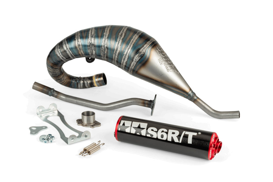 Aprilia SX SM 50 2T D50B0 [2007–] - Exhaust R/T High Black Red