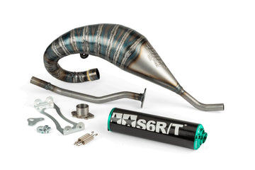 Derbi Senda R DRD Racing Enduro 50 2T D50B0 [2006–] - Auspuff R/T Hoch Schwarztürkis