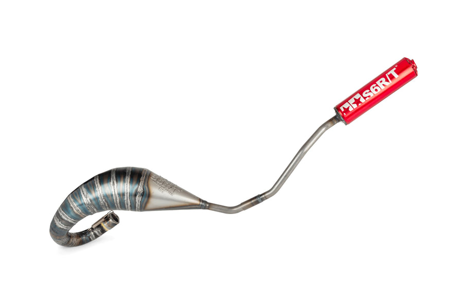 Aprilia SX Factory 50 2T - Auspuff 70-80 Hochmontage Rot