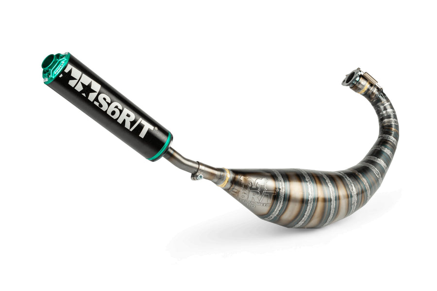 Gilera SMT SM 2006 50 2T D50B0 [2006] - Auspuff 80-90 Schwarz / Türkis