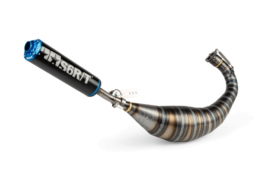 Derbi Senda DRD Racing SM 50 2T D50B0 [2012–] - Auspuff 90-100 Schwarz / Blau