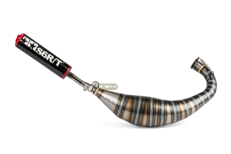 Aprilia RX Factory 50 2T - Auspuff R/T Schwarz Rot