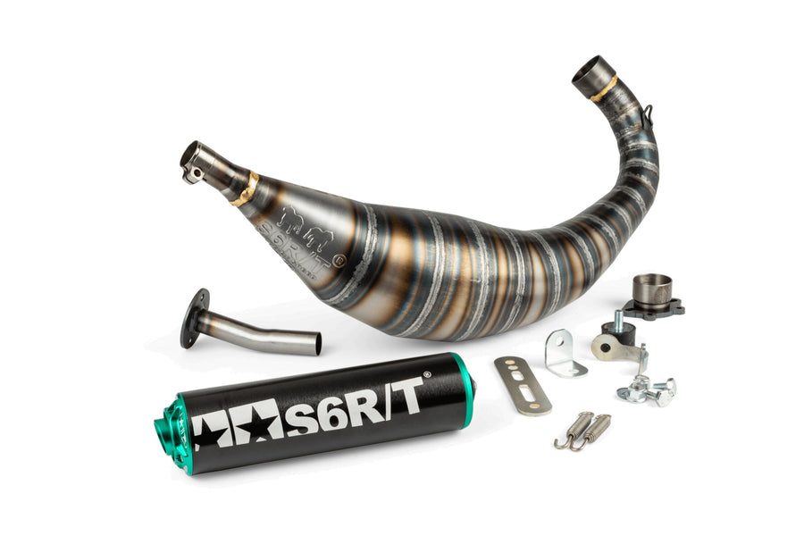 Gilera SMT SM 50 2T D50B0 [2011–2012] - Auspuff R/T Schwarz Türkis