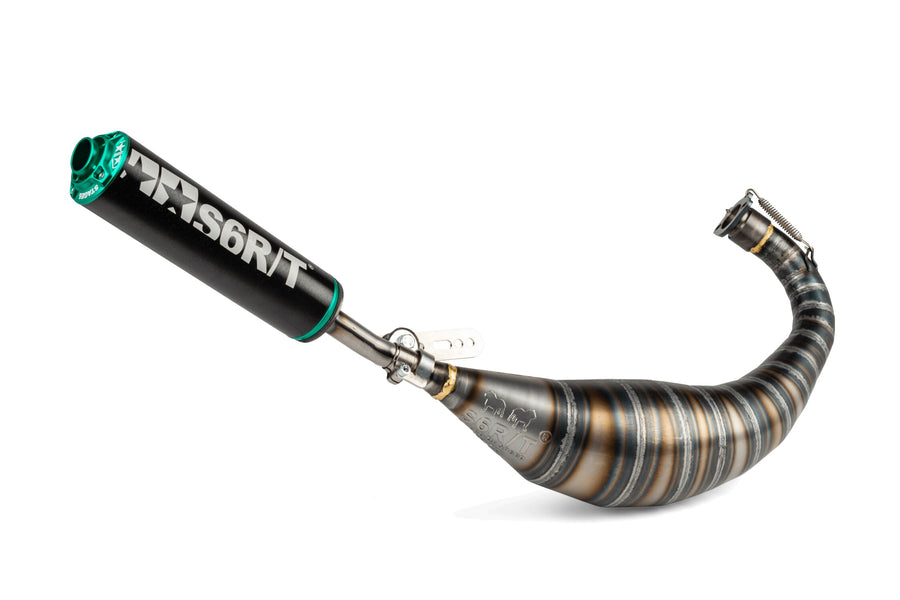 Derbi Senda X-Treme SM '05 - '10 50 2T D50B0 - Auspuff R/T Schwarz Türkis