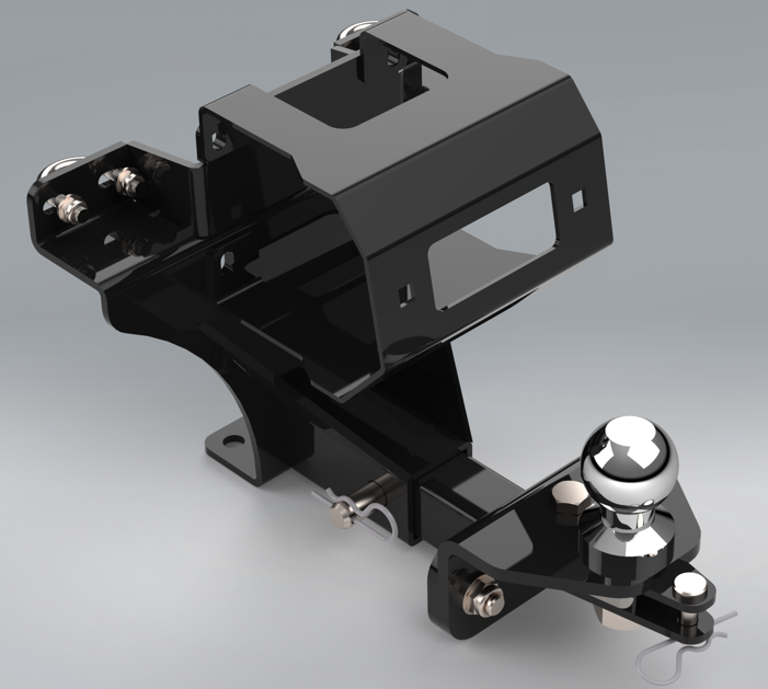 KAWASAKI BRUTE FORCE 750 EPS 4 X 4 I [2017-2025] - Rear winch mounting kit