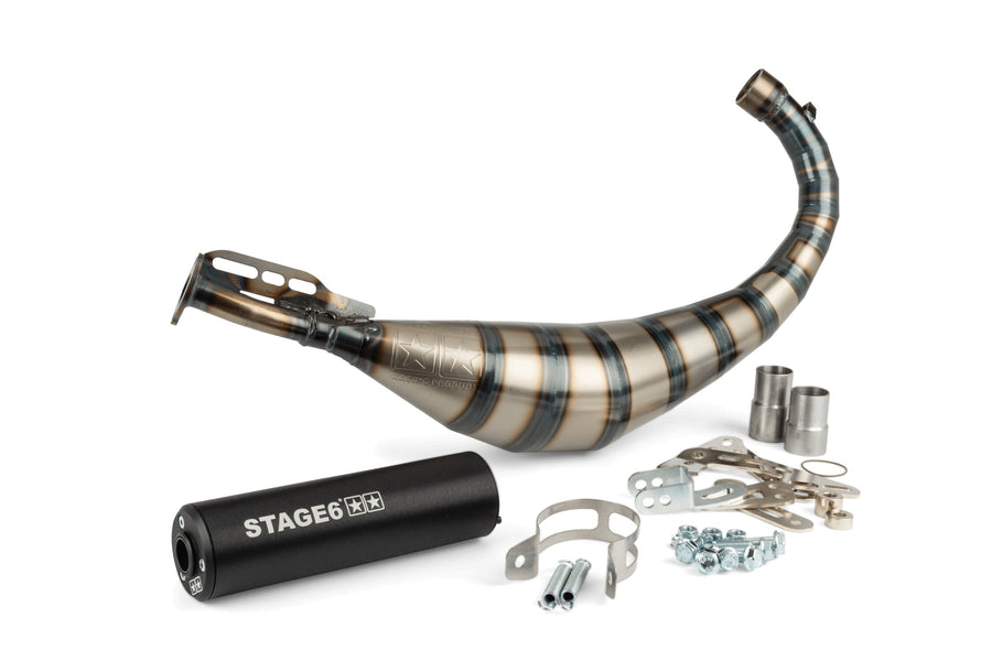 Rieju MRX Enduro 50 2T AM6 - Auspuff Streetrace 80-90 Schwarz