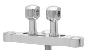 Aluminum riser for handlebars with 31-aluminum riser for handlebars with 31.75 mm (1 1/4 ′) Ø, 75 mm high, polished. With 1/2 ″ UNC thread.