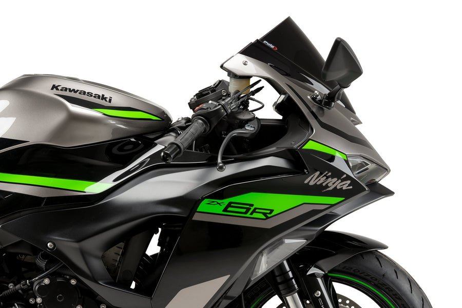 KAWASAKI ZX-6R NINJA [2025] – Z-Racing Scheibe – Mattschwarz
