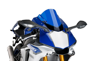 YAMAHA YZF-R1M [2016] - Z-Racing screen | Blue | PUIG 7648A