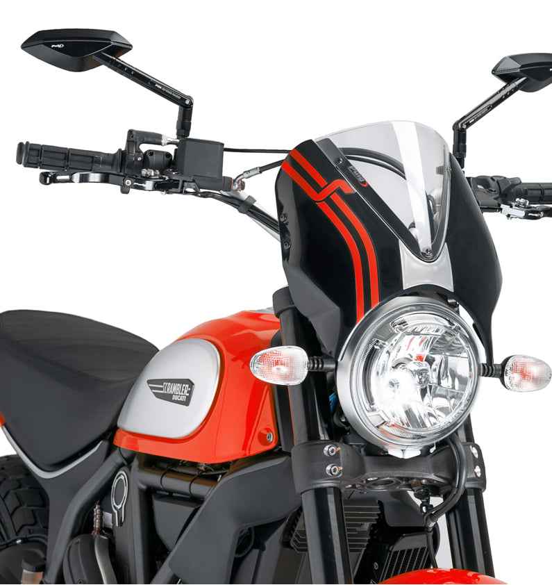 DUCATI SCRAMBLER 800 ICON DARK [2025] – RetroVision windshield visor