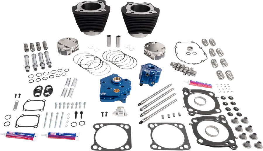 Harley-Davidson FLHCS 1923 Softail Heritage Classic Solo 117 [2026] - 132" Power Package Motorleistungs-Kit – Oberfläche: Schwarz, Nicht hervorgehobene Kühlrippen – Bild 1