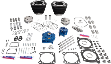 Harley-Davidson FXBB 1923 Softail Street Bob 117 [2026] - 132" Power Package Motorleistungs-Kit – Oberfläche: Schwarz, Nicht hervorgehobene Kühlrippen – Bild 1