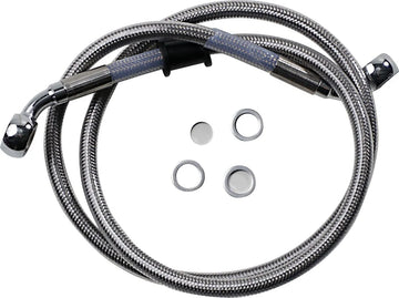 harley davidson fxfb [DRAG SPECIALTIES] - Stainless steel brake line kit - 0