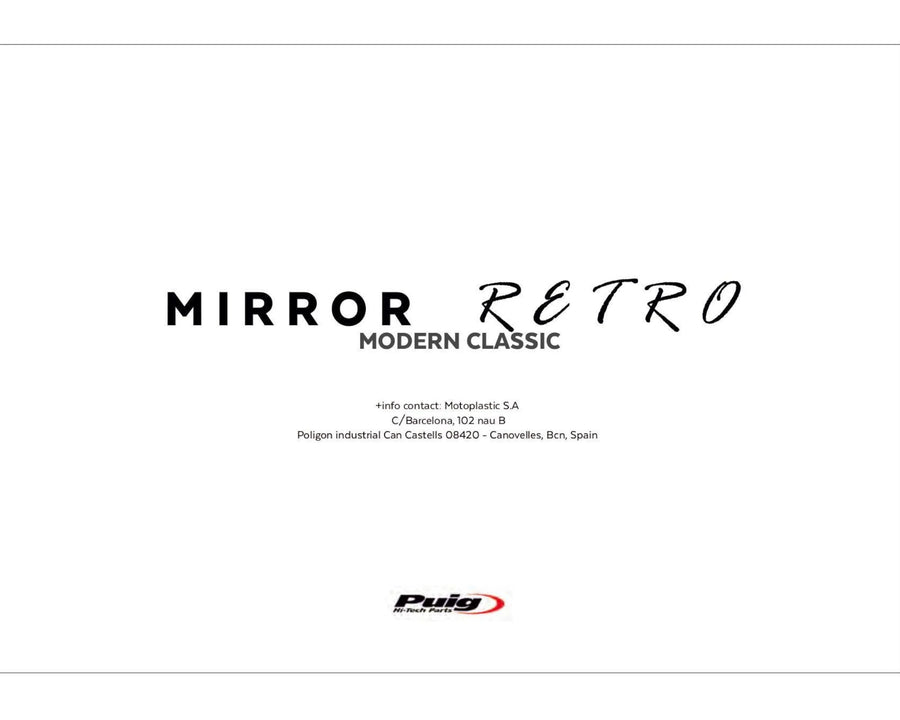 KTM 890 DUKE R [2025] – Retro Rear View Mirror – Black