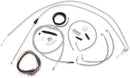Harley Davidson Flhtcui [LA CHOPPERS] – Komplettes Edelstahl-geflochtenes Lenkerzug-/Bremsleitungs-Kit