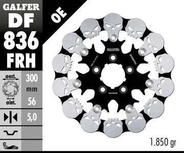 Harley-Davidson FLTR 1584 Road Glide [2010] - Floating brake disc Skull - Image 2