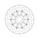 Bmw K 100 Rt [BREMBO] - Series Oro round rigid brake disc-2