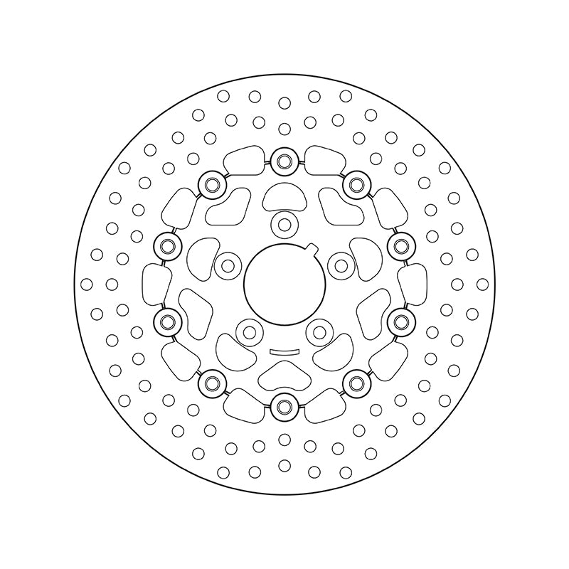 Harley Davidson Flstf [BREMBO] - Series Oro round floating brake disc
