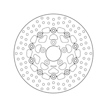 Harley Davidson Flstf [BREMBO] - Series Oro round floating brake disc - 0