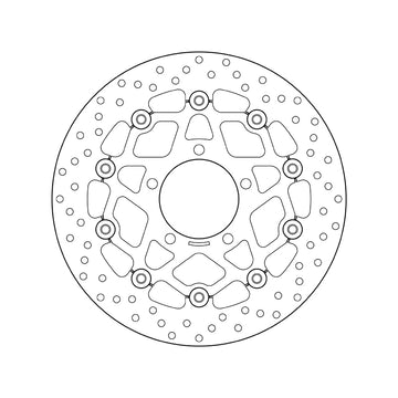 Kawasaki Kle 650 [BREMBO] - Series Oro round floating brake disc