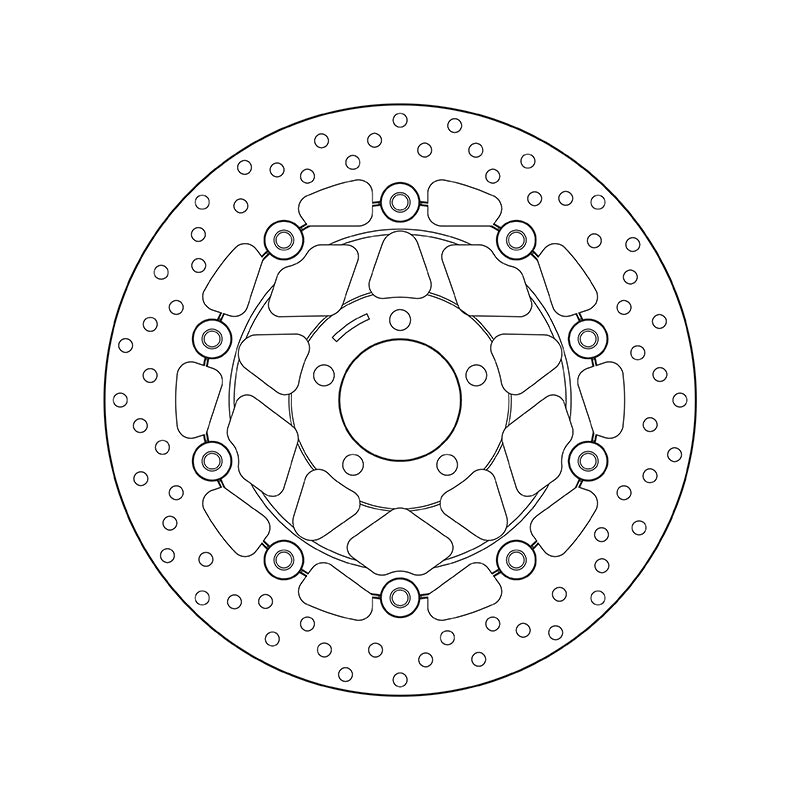 Kawasaki Zr 7 750 [BREMBO] - Series Oro round floating brake disc
