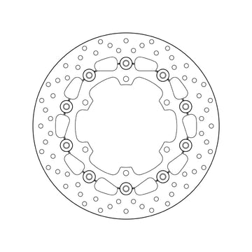 Yamaha Xt 660 Z Tenere [BREMBO] - Series Oro round floating brake disc