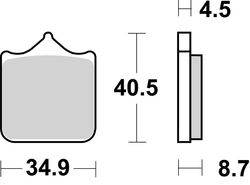 Benelli Bn 600 [BREMBO] - Competition Carbon Ceramic Brake Pads - 07BB33RC